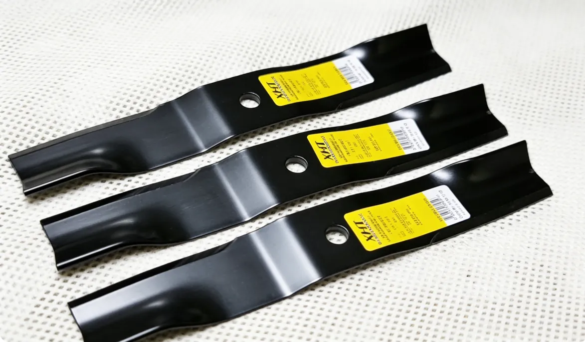XHT Blades in zero-turn mower application